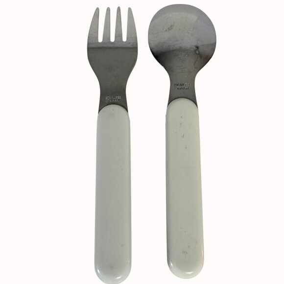 Disney Pixar A Bugs Life Childrens Fork Spoon Set Stainless Steel Toddler Utensi - Picture 2 of 12